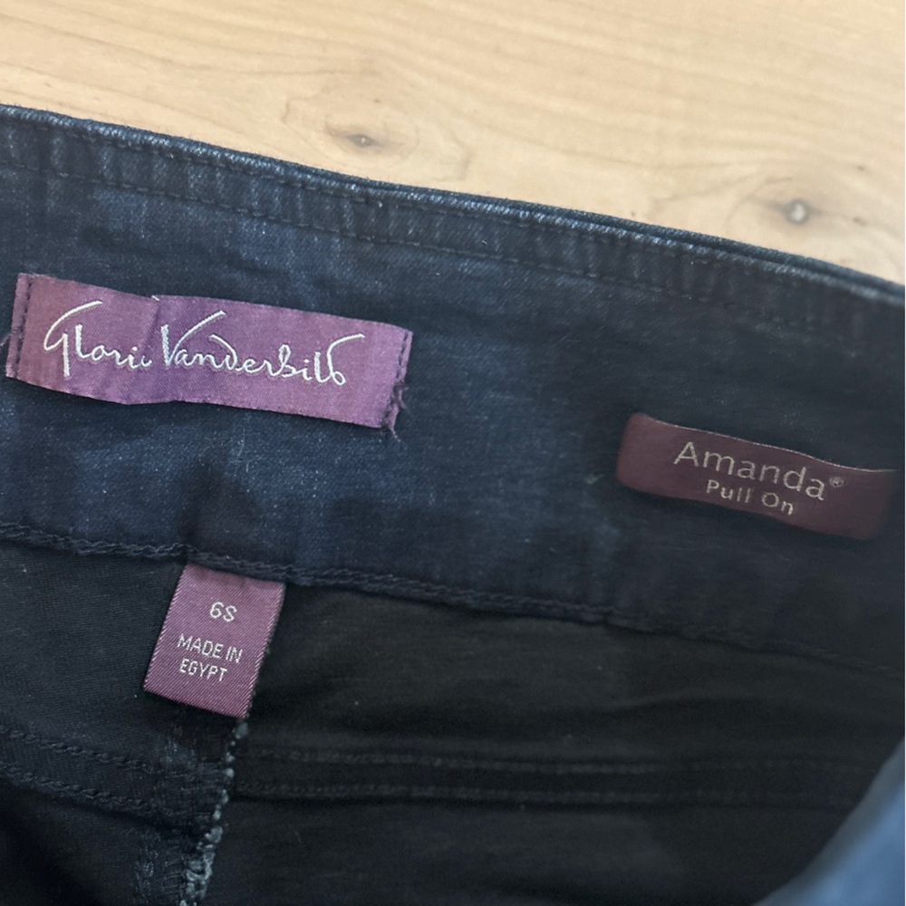 NWT Gloria Vanderbilt Amanda Pull On Jeans 6 Short - Picture 11 of 14